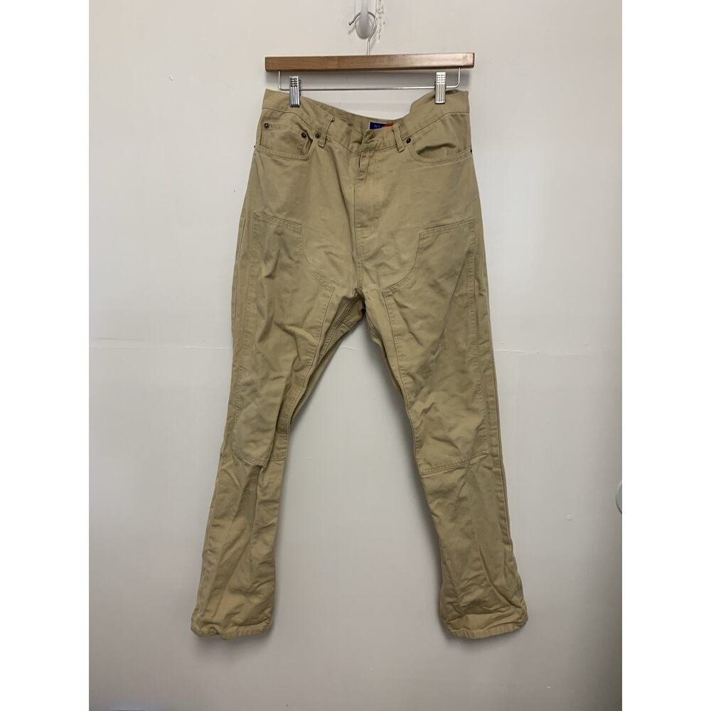 Best Made Co Pants Mens 33x32 Beige Cotton Twill Straight Leg Made in Italy